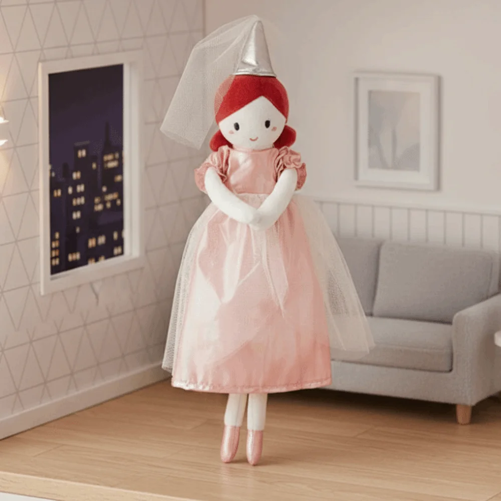 Nortic Style Girl Soft Plush Toy Ballet Shoes Crown Princess Stuffed Doll Home Decor Doll Kids Birthday Gifts Christmas Gifts