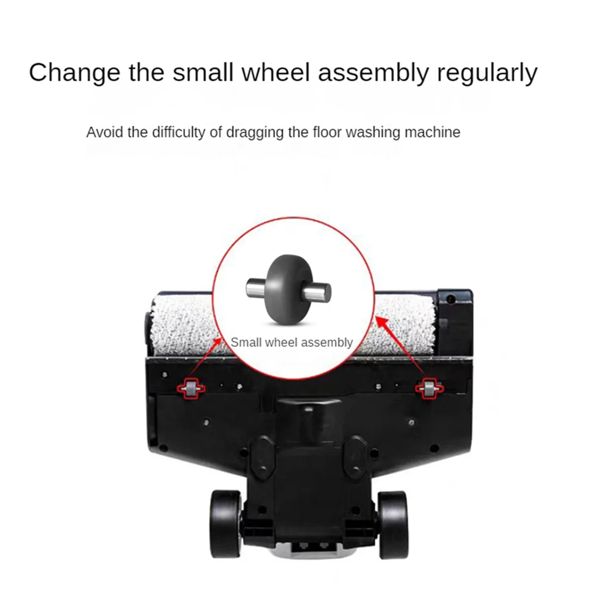 Axles & Rollers for Tineco Floor One 1.0 Vacuum Cleaner Motorized Heads Little Shaft Replacement Wheels