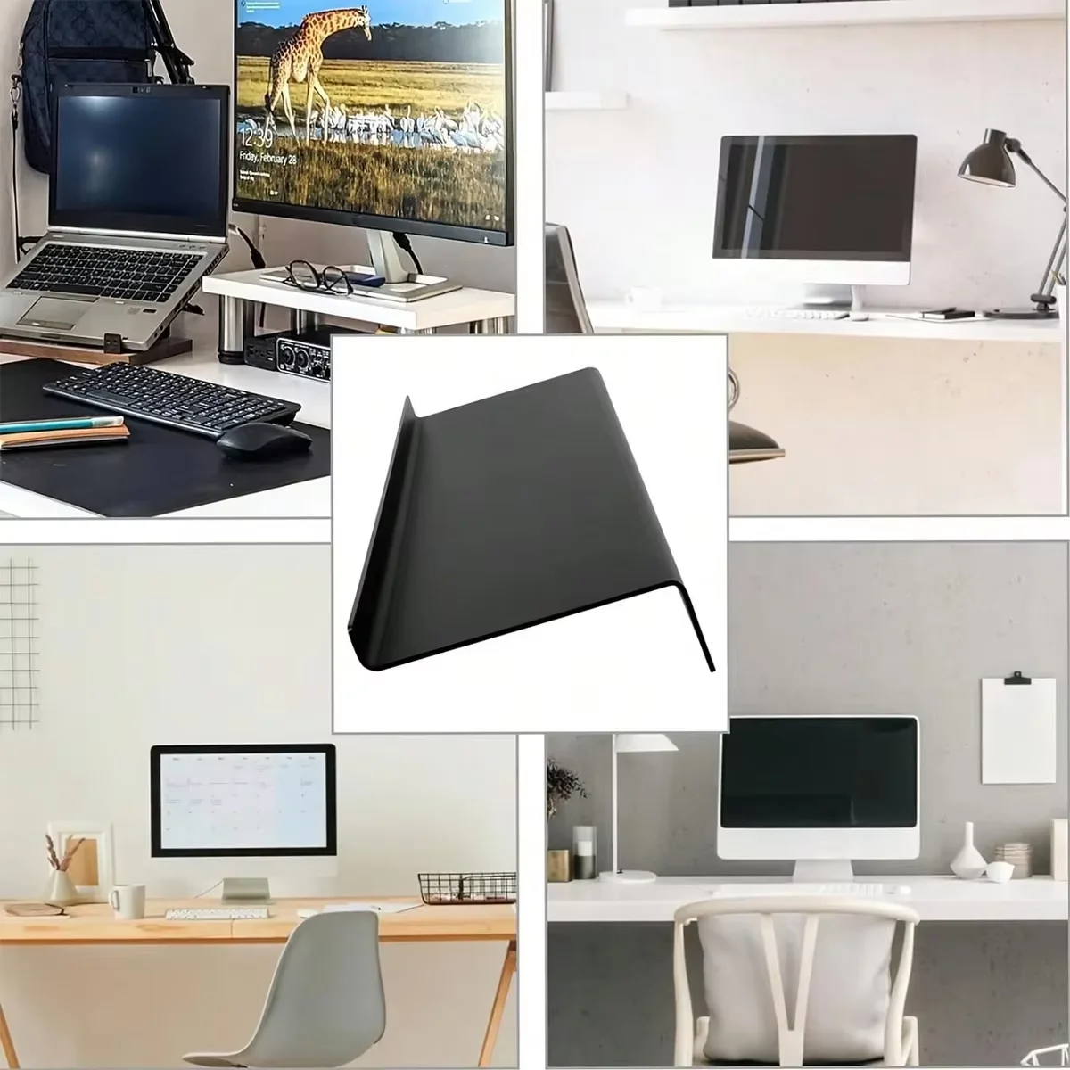 1pc Clear Acrylic Keyboard Stand - Ergonomic Tilted Design | PMMA Height Adjustable Tray for Home/Office
