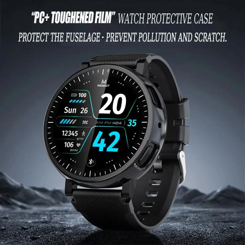 New PC/TPU Case Protective Shell For Amazfit Active Max High Definition Anti-scratch Glass For Amazfit Active Max Shell Membrane