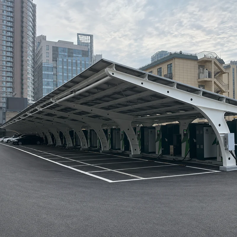 Solar Panel Ground Mounting Carport System Aluminum Frame PV Parking Structure Waterproof Outdoor Solar Canopy Support Kit