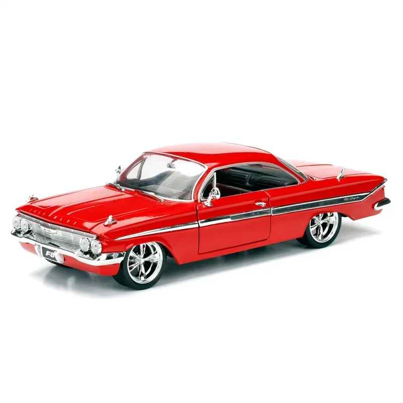 

Jada 1:24 Fast &Furious Dom’s 1961 Chevy Impala Diecast Metal Alloy Model Car Chevrolet Toys For Children Gift Collection J6