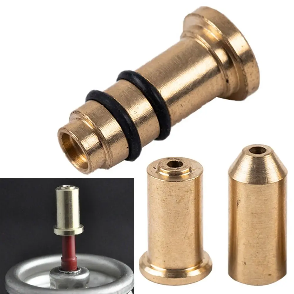 Copper Refill Butane Gas Adapter Reusable Brass Nozzle Inflatable Head Gas Filling Valve For Dupont Ligne 2/Gatsby Gas Lighter
