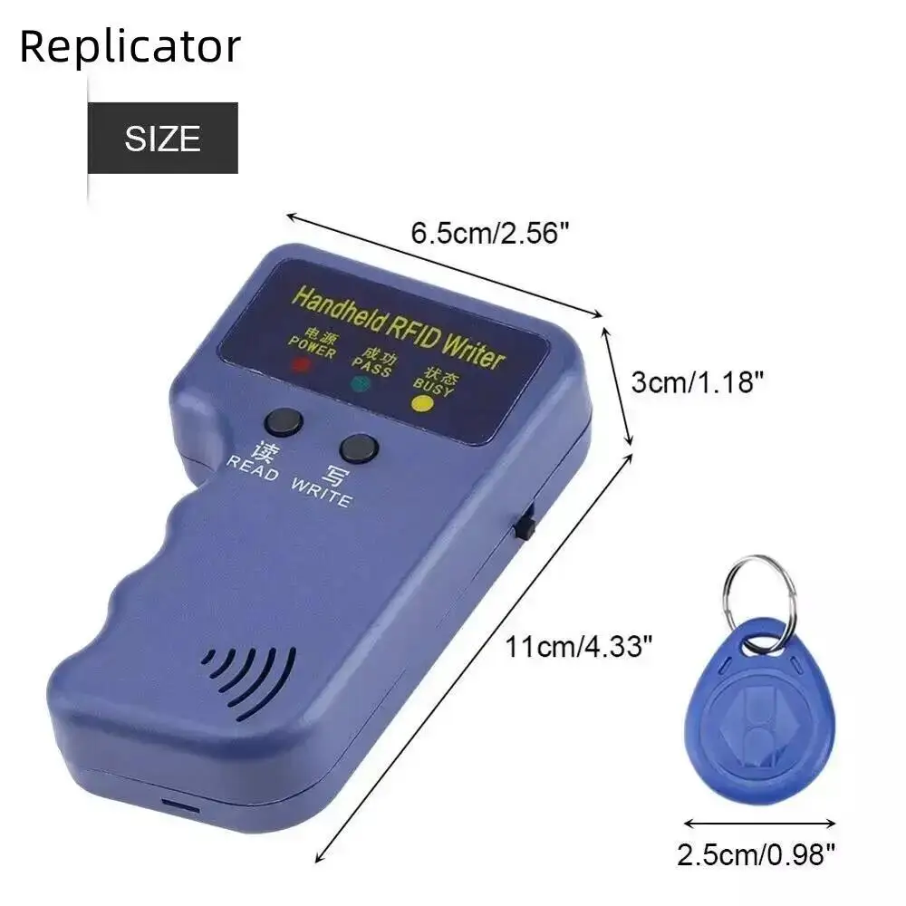 1Pcs 125KHz Handheld EM4100 TK4100 RFID Duplicator Copier EM4305 T5577 Rewritable ID Keyfobs Tags Programmer Reader