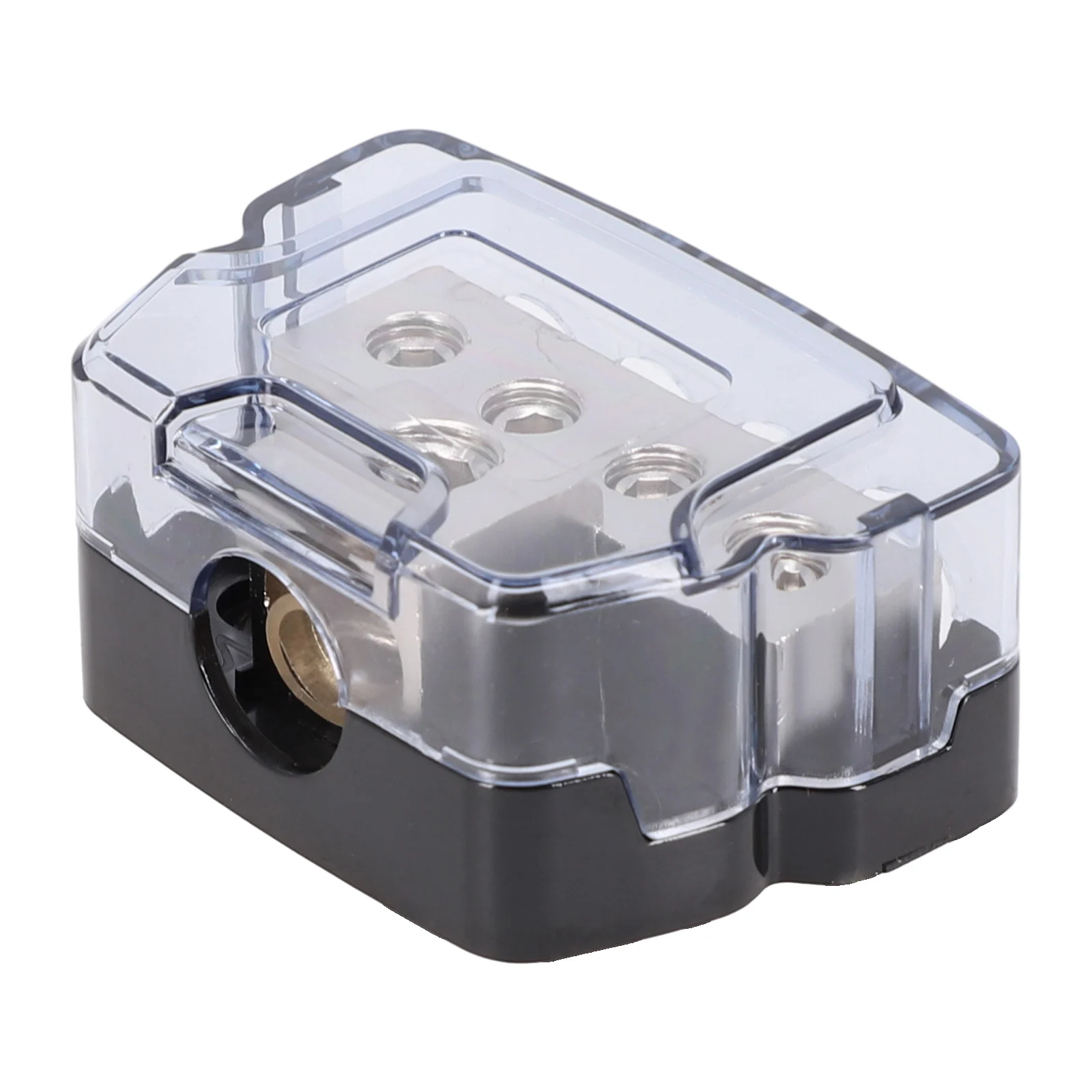 Distribution Block Junction Box Mini Series 1/0 Gauge In To4 Gauge Out SPDP-1044 0GA Inlet 4x4GA Outlets Zinc Alloy