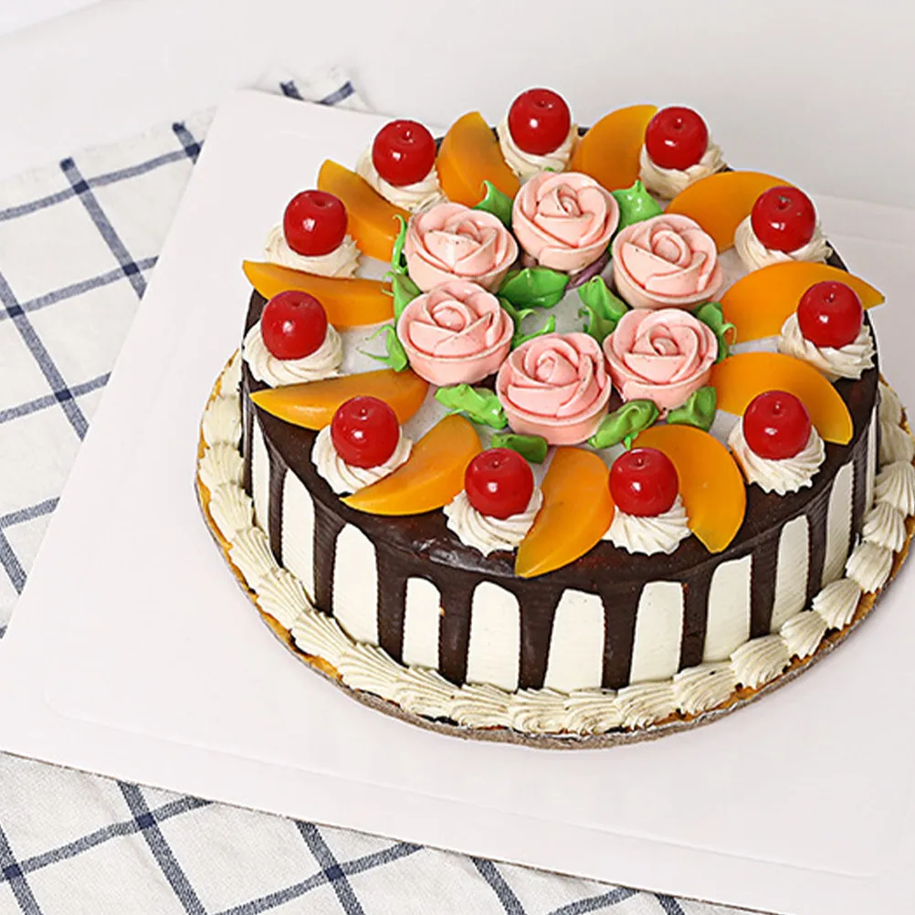 25Pcs Mousse Display Pads Eco-Friendly Cardboard Cake Pads for Afternoon Tea Showers 4 Inches White Cake Box Board