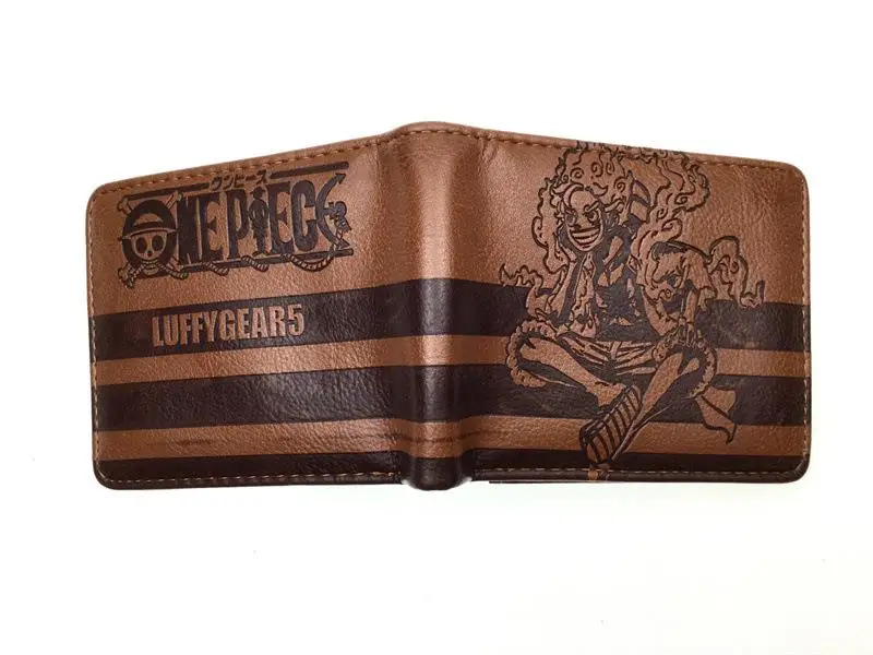 Anime One Piece Luffy Zoro PU material Embossed Short Wallet Coin Purse Student Fashion Personality Zero Wallet Card Wallet