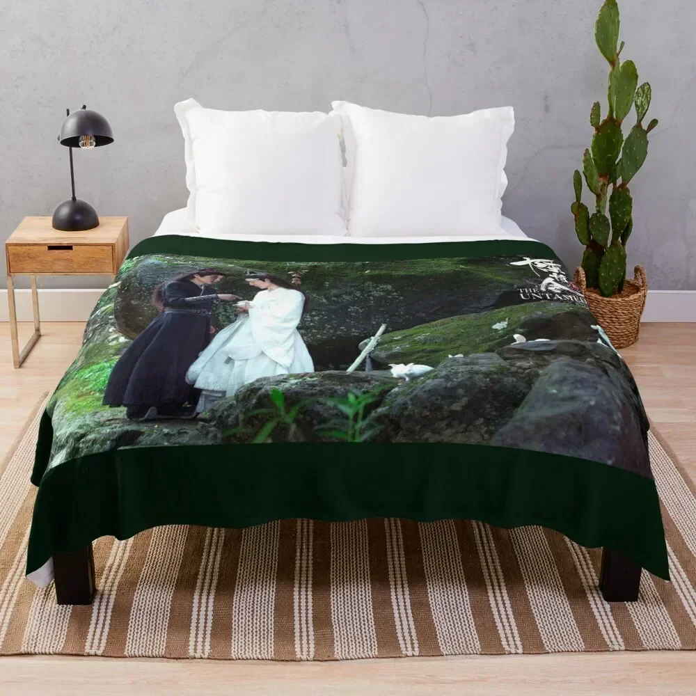

the untamed poster Throw Blanket cosplay anime Thermal Plaid Thins Blankets