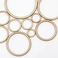 HENGC Large Round Metal O Ring Buckles Clasp Web For Leather Belt Shoes Bags Garment High Quality Sewing DIY Crafts Wholesale 6
