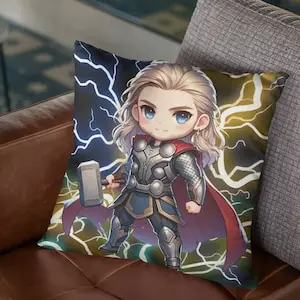 Chibi Thor  Pillowcase,  Marvel pillowcase, cute kawaii , comfortable Pillowcase, great gift