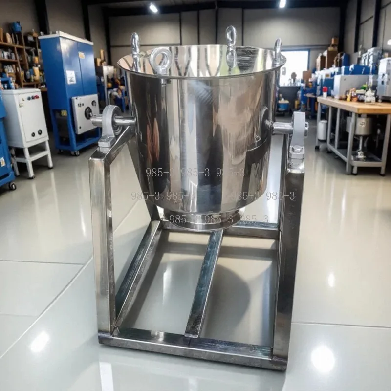 Small Manual Powder Mixer, Herb Nutrition Animal Feed Food Premix Blender for Commercial & Home Use