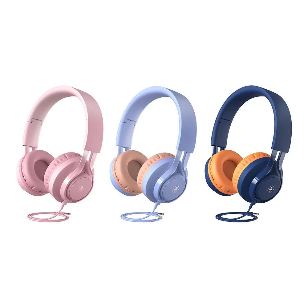 

New Kids Headphone Earphones Earbuds for Children Students Wired Earphones with Line Control Computer Esports Games Headset