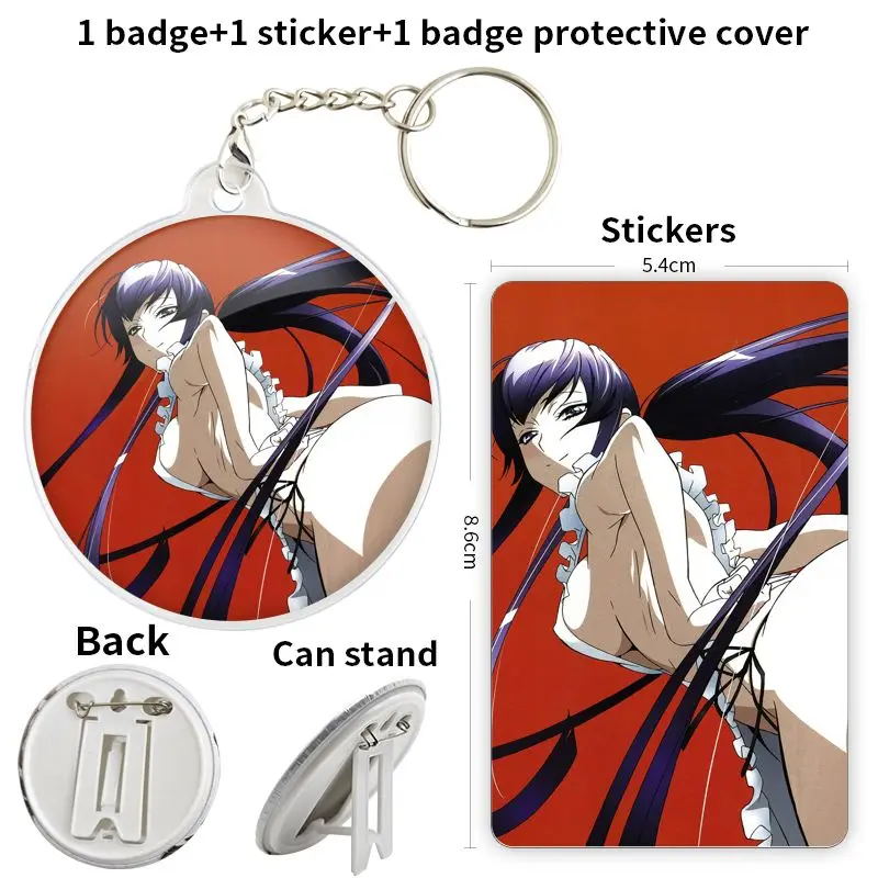 Miyamoto Rei Highschool Of The Dead juego Anime personaje insignia broche ancla periféricos PinCute ropa amante decoración