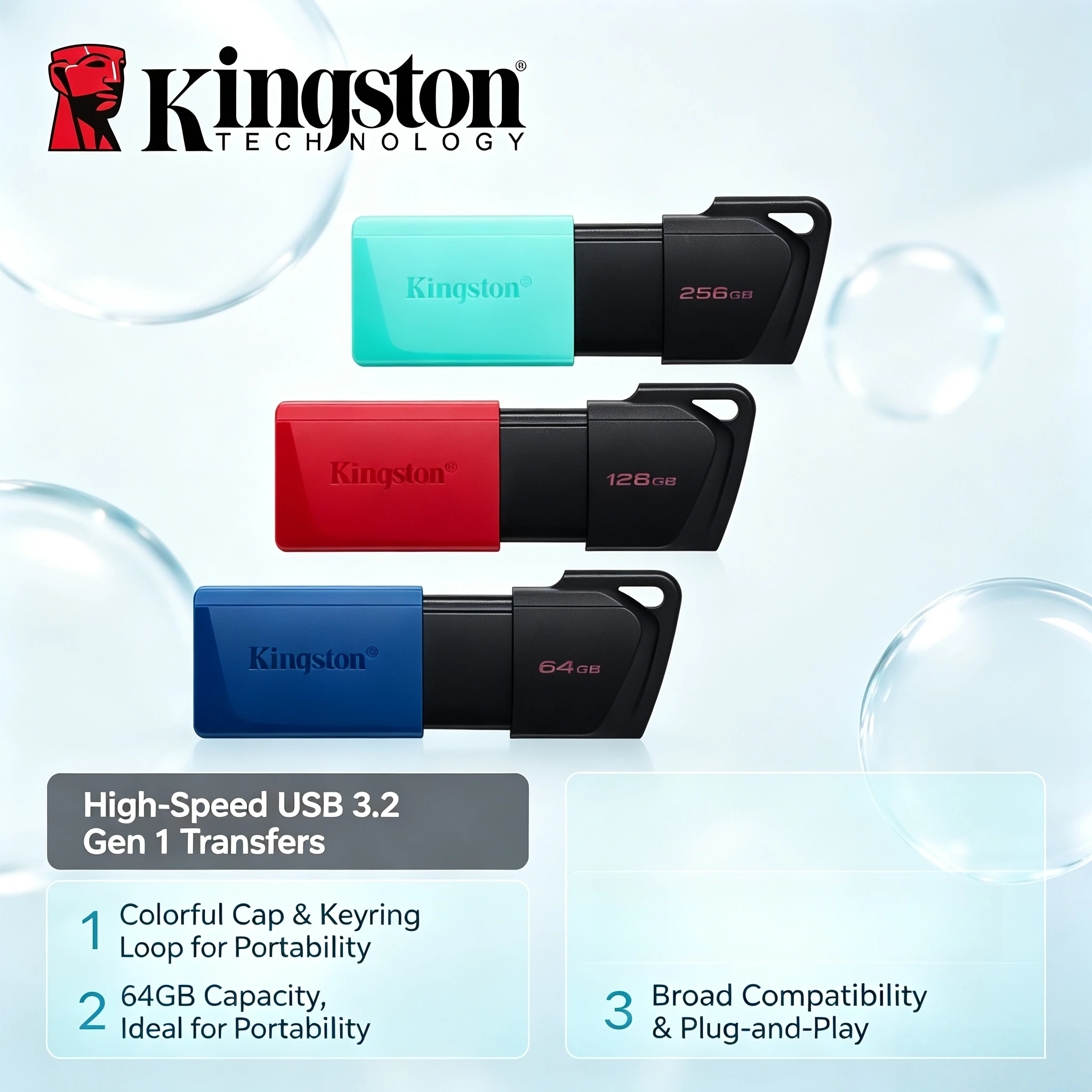 Kingston 64GB 128GB 256GB USB 32 Gen1 Original DTX Flash Drive Pen Drive U Disk High Speed Memory Stick for PC Desktop Laptop