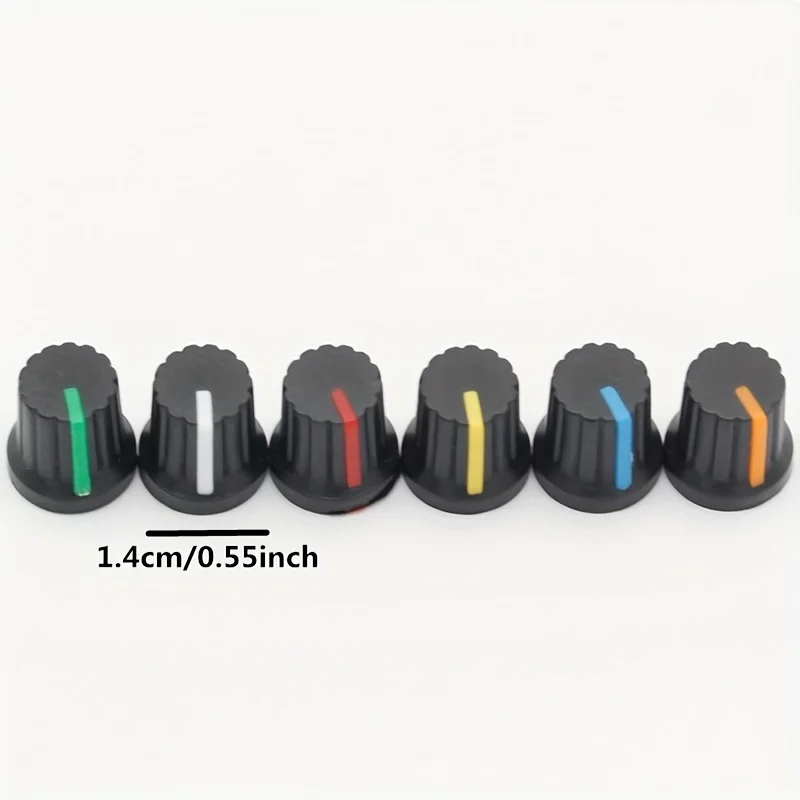 20pcs Rotary Potentiometer Knobs For Audio Amplifiers Sound System Amplifier Plastic Rotary Knob Tuning Knobs Audio Accessories