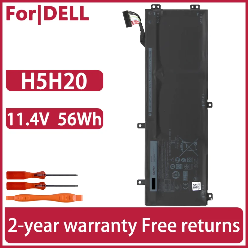 

H5H20 6GTPY Laptop battery For Dell Precision 5540 5530 5520 XPS15 9560 9570 7590 Inspiron 7590 7591 7500 7501 Vosrto 7500 56Wh