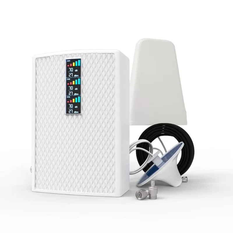 Tri Band Network Boosters Cell Phone  Signal Booster 4g Lte for South America Repeater GSM 2G 3G 4G Signal Booster