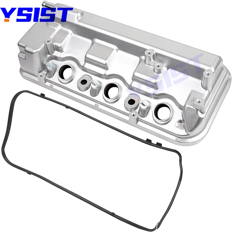 Rear Aluminum Engine Valve Cover w/ Gasket For Honda Accord Odyssey Pilot Acura MDX SOHC V6 3.7L 12320-R70-A00 12320R70A00