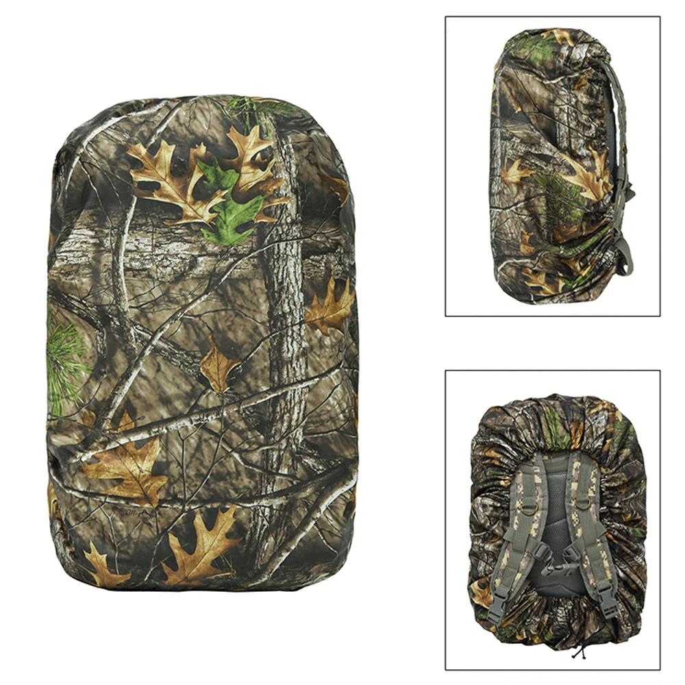 Mochila táctica camuflaje con cubierta de lluvia para caza senderismo