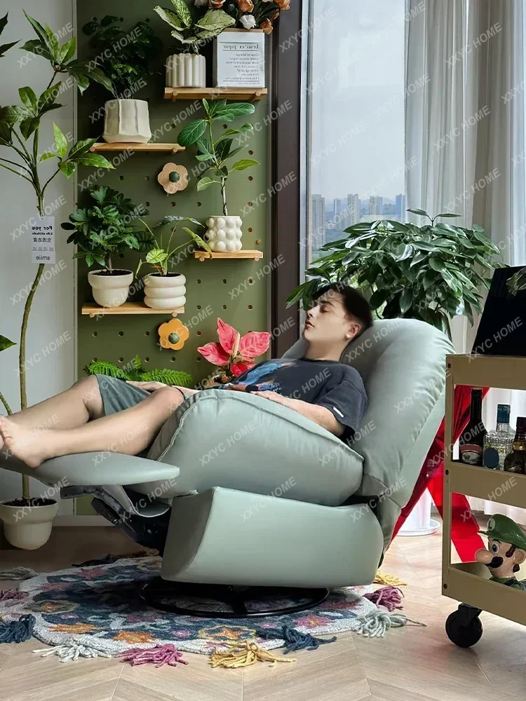 Sofá eléctrico inteligente, cabina de sofá multifuncional con espacio individual de primera clase, mecedora reclinable para sala de estar