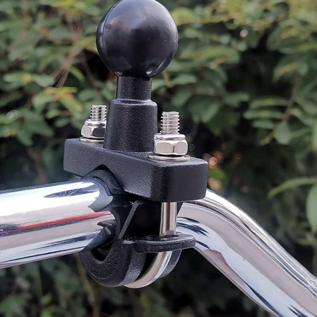1 inch Ball Head Adapter Mount Base Motorcycle Handlebar Rearview Mirror Bracket for DJI GoPro Insta360 Action Camera Accessory