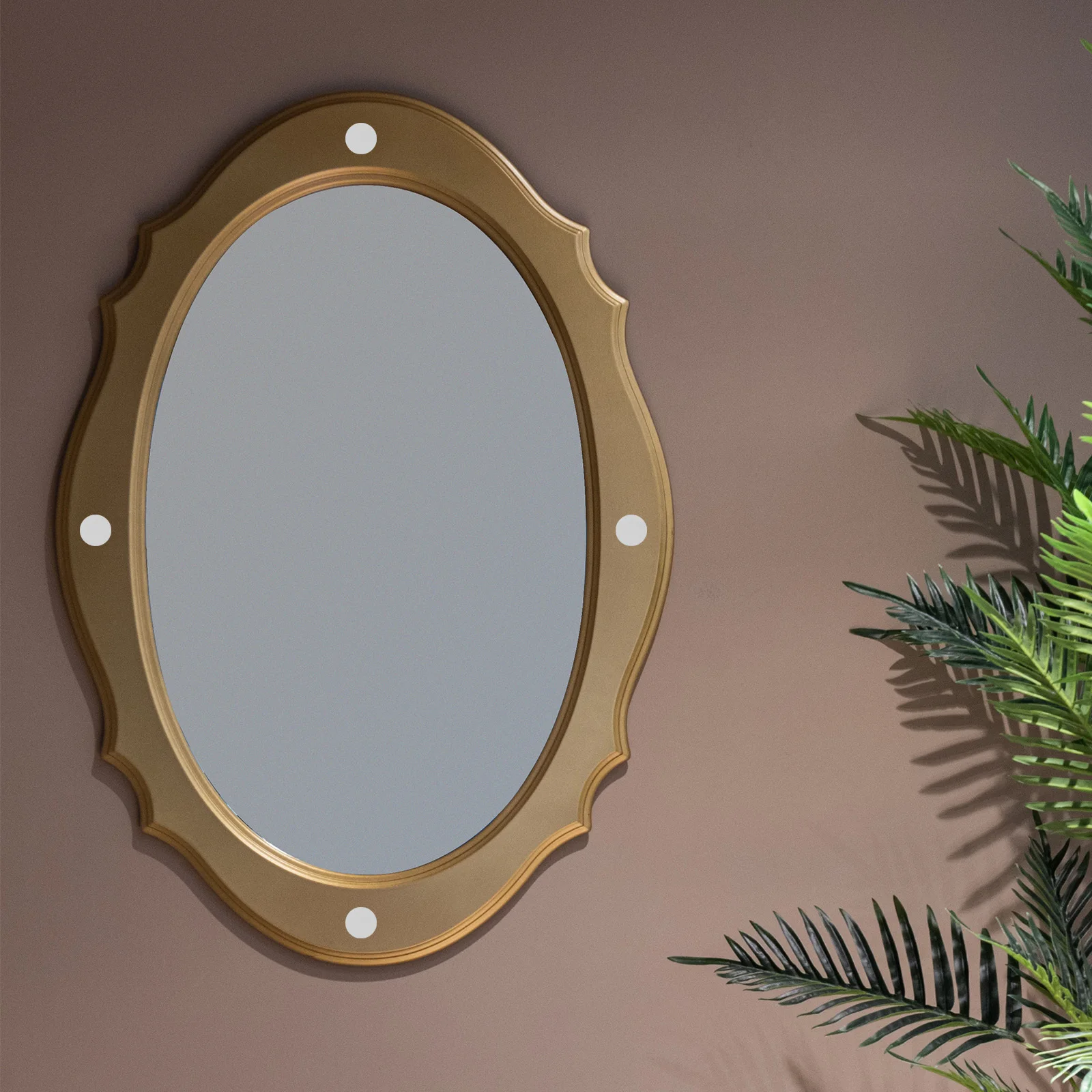 

1Set Copper Mirror Nails Flat Glass Mounts Bathroom Mirror Clips Decorative Screw Caps Signboard Mounting Fittings Durable