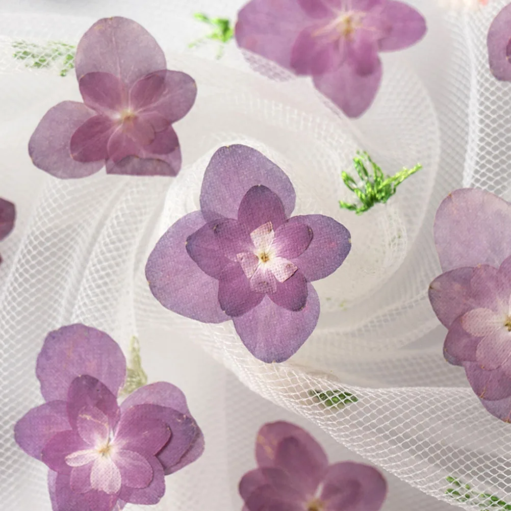 

30pcs Dried Double Hydrangea Flowers Multicolored Pressed Specimen Natural Craft Material Kit for Resin Glass Accessories Art