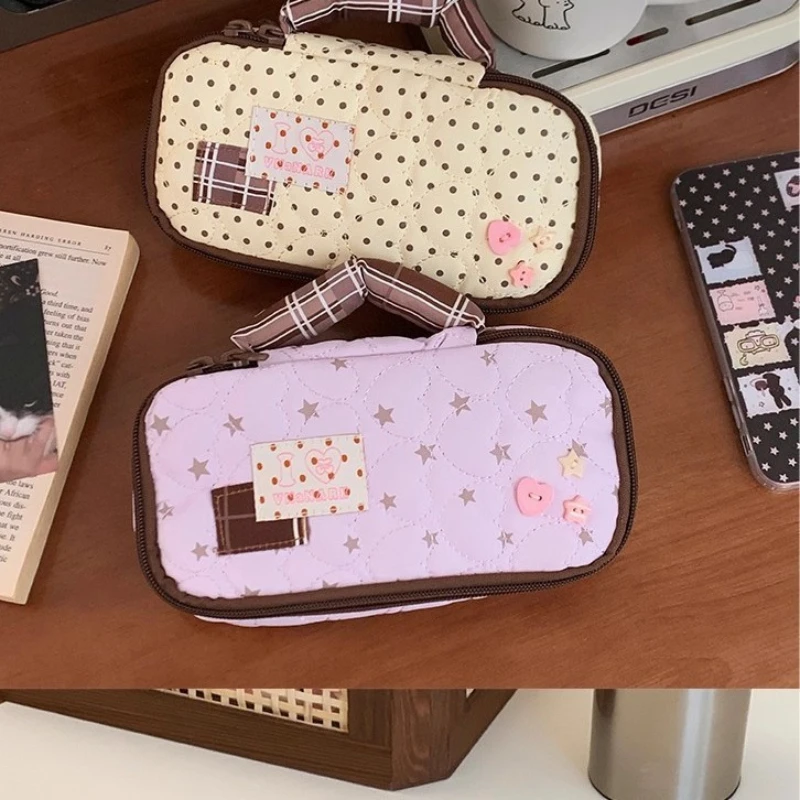 

Пенал с ручкой в форме сердца, милый, в стиле Ins, для учеников начальной школы