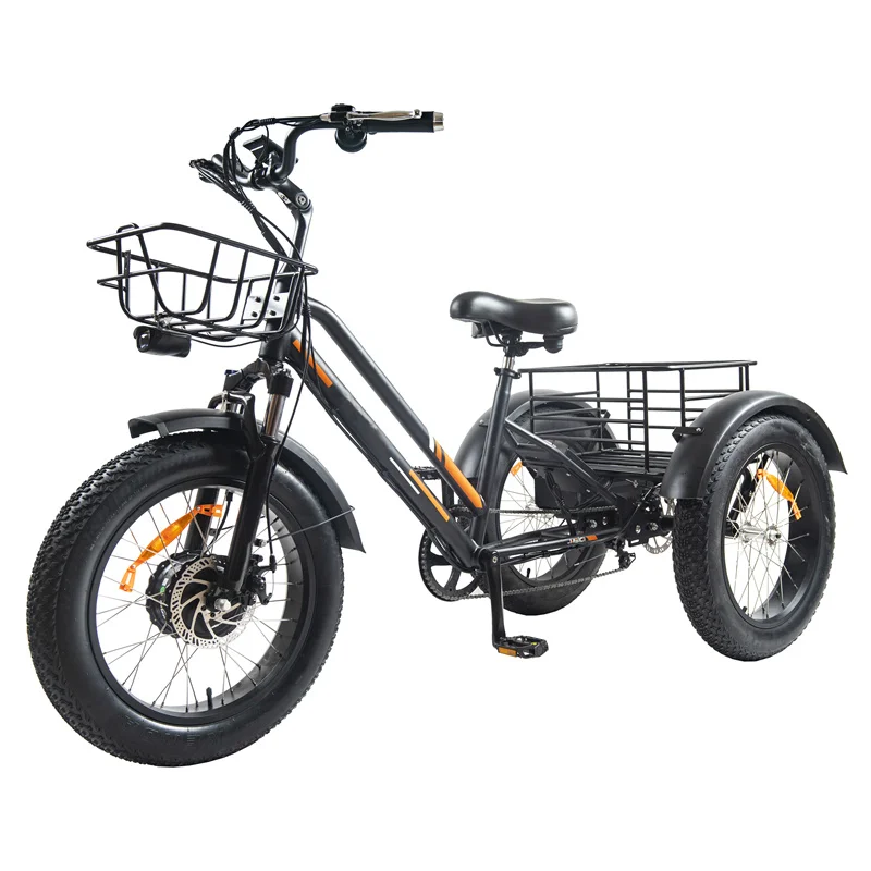 wholesaler adults 750w/500W 3 wheel  car cargo electric chinese electric tricycle fat tire electric tricycle