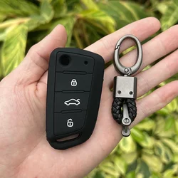 Silicone Protect Shell For JAC S3 S2 S4 S5 S7 T40 X4 R3 Refine SEI 3 A5 3 Button Accessories Car Remote Keychain Key Case Cover