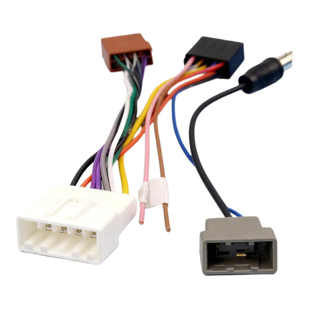 20 Pin ISO Car Radio Wiring Harness Adapter Cable Compatible with For Nissan Qashqai J10 Xterra Navara Rogue Versa