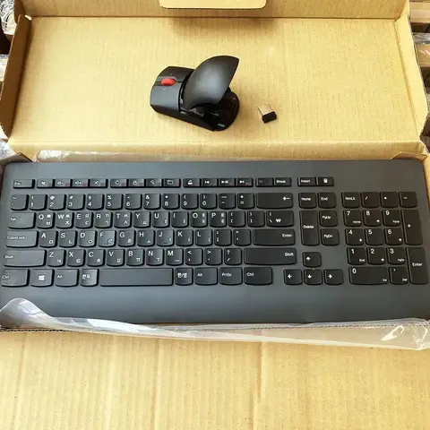 Korean Layout Wireless Keyboard and Mouse set for Lenovo Thinkpad KBRF3971  desktop office Laptop