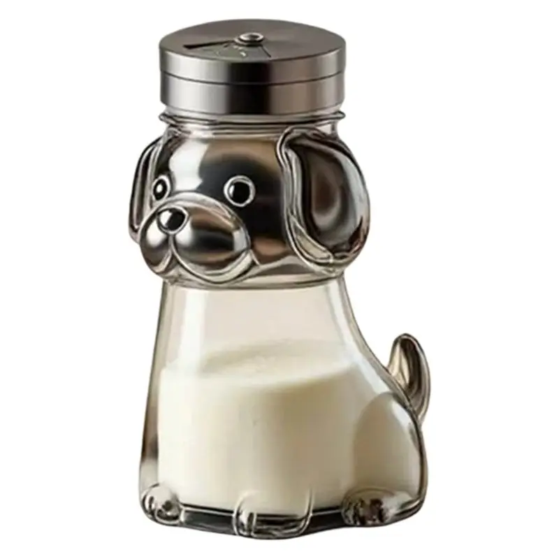 ABRU-For Home Kitchen And BBQ Compatible Cute Animal Salt Shaker With Lid-Seasoning Storage Container Perfect A
