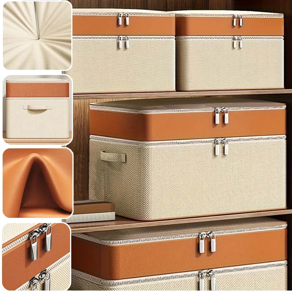 

1PC Portable Storage Bag for Quilts Clothes Large Capacity Non-woven Fabric Waterproof Moisture-proof Organizer for Home Office