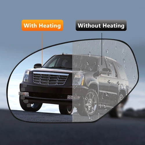 Imagen 2 del producto Lente de cristal para espejo retrovisor lateral calefactable con señal de giro para Cadillac Escalade Chevrolet Avalanche Silverado Suburban 2007-2014