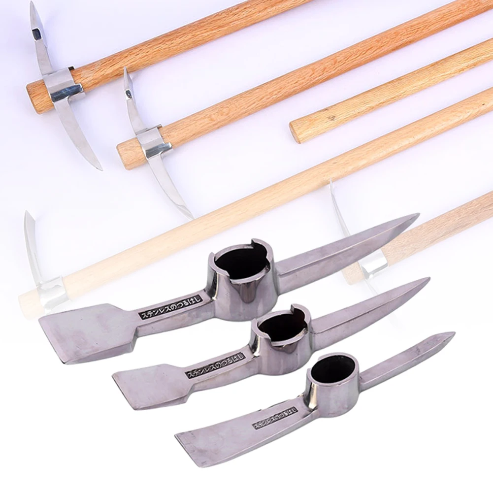 Mini Pick Axe Cabeça Multifuncional Jardinagem Machado Exploração ao ar Livre Mineração Ferramenta Mão 210 mm 1pc Aço Inoxidável