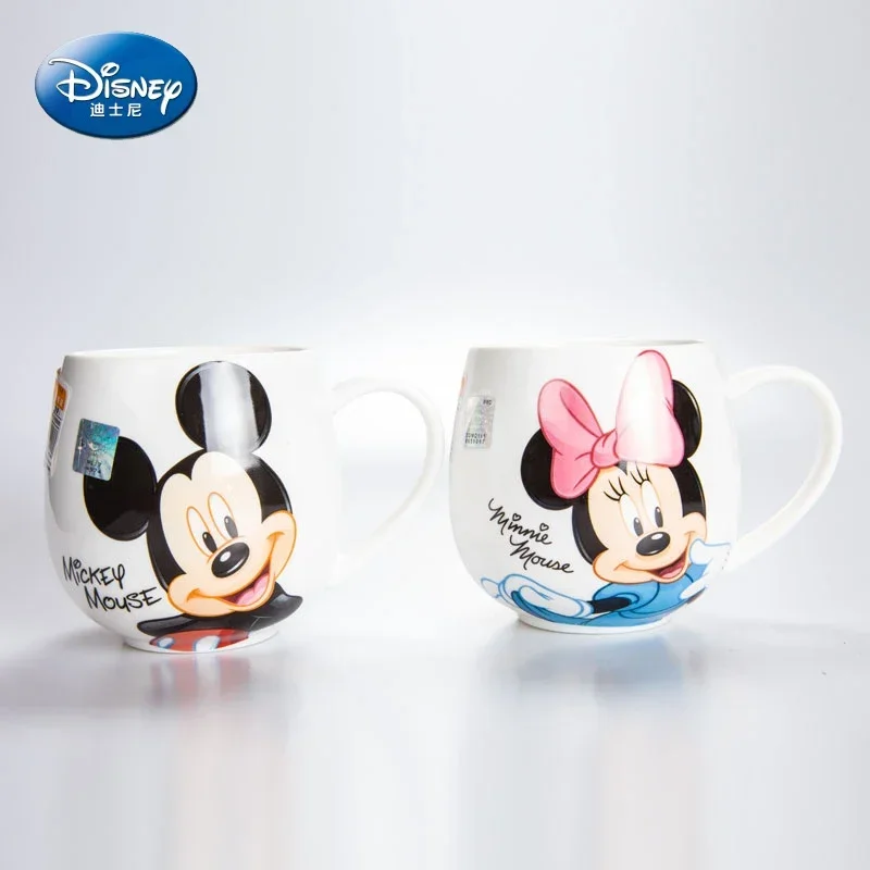300ML Disney Mickey Mouse Minnie Mouse Coffee Mugs Cute Cartoon Donald Milk Mugs Creative Fashion Mugs Handle Kids Water Cup view 3