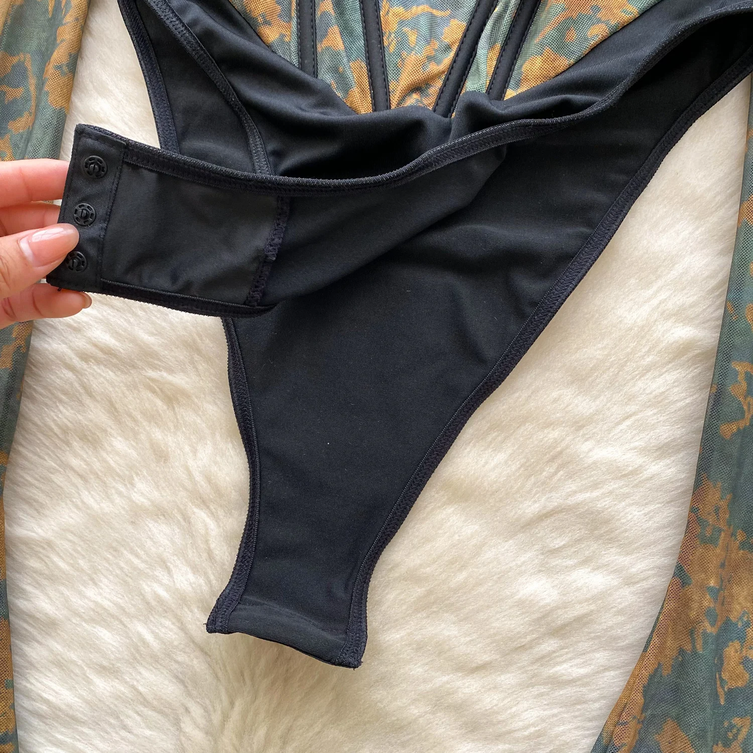 بدلة نسائية Y2K مطبوعة بشبكة رسن رومبير نيسيي بدلة سيدة المشكل كبار Hotsweet Ins مهرجان ملهى ليلي ملابس الشارع الشهير Playsuit #5