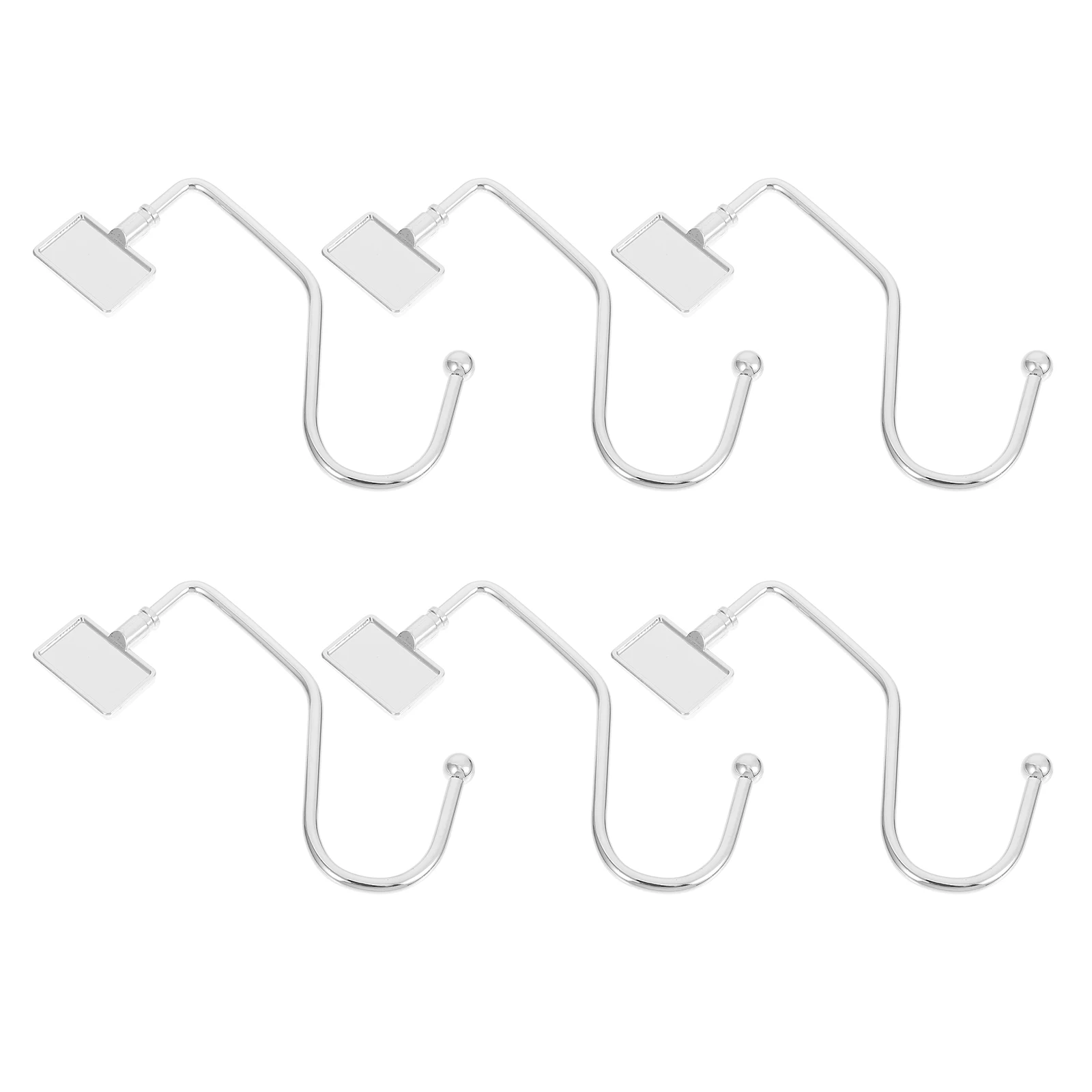 

6 Pcs Bag Hook Hangers for Purses Desktop Wreath Handbag Iron Home Hooks Student Bags