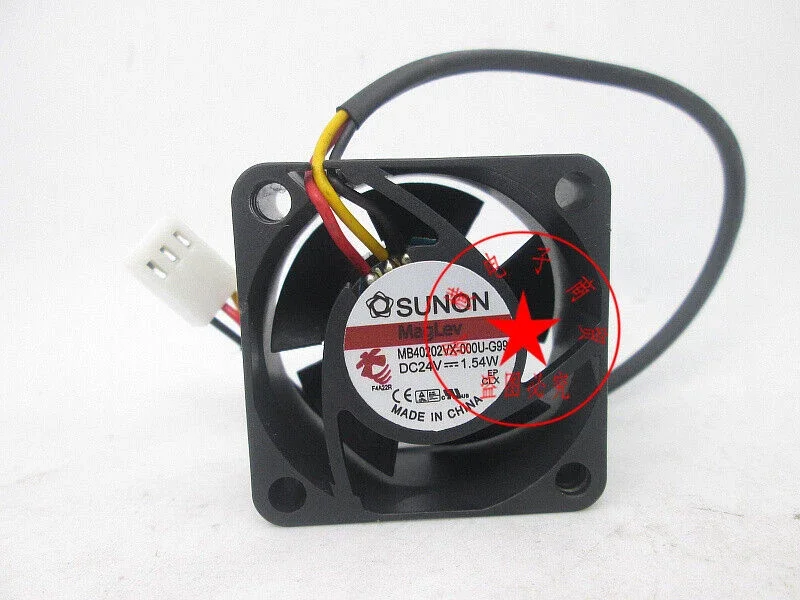 

1 шт. для SUNON MB40202VX-000U-G99 DC 24 В 1,54 Вт 40x40x20 мм охлаждающий вентилятор 3PIN