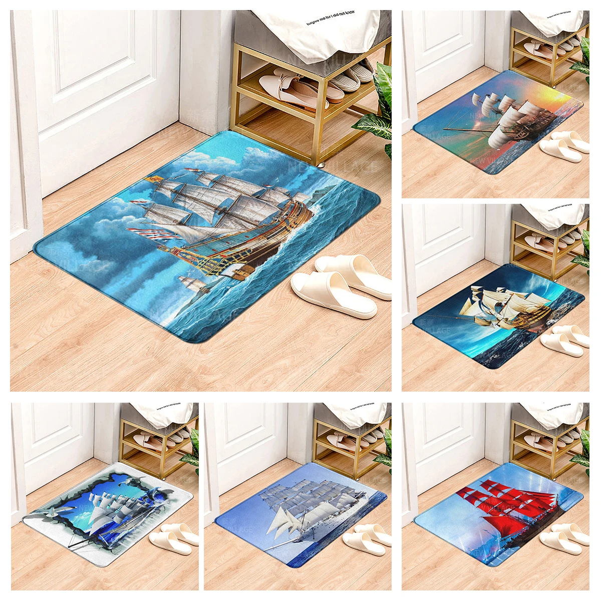 House entrance carpet Home Colorful animals doormat  Room Bath mat Foot mat bathroom non-slip mat Kitchen water absorption mat