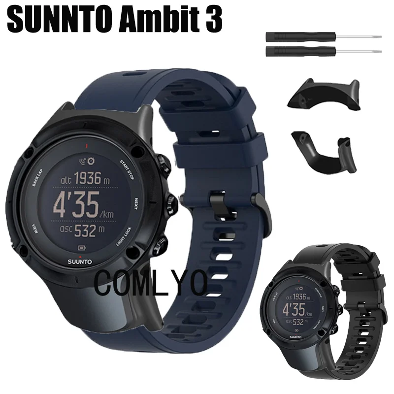 For SUUNTO Ambit 3 Sport Run Strap Soft Sports Band Silicone Wristband Bracelet Women Men Belt