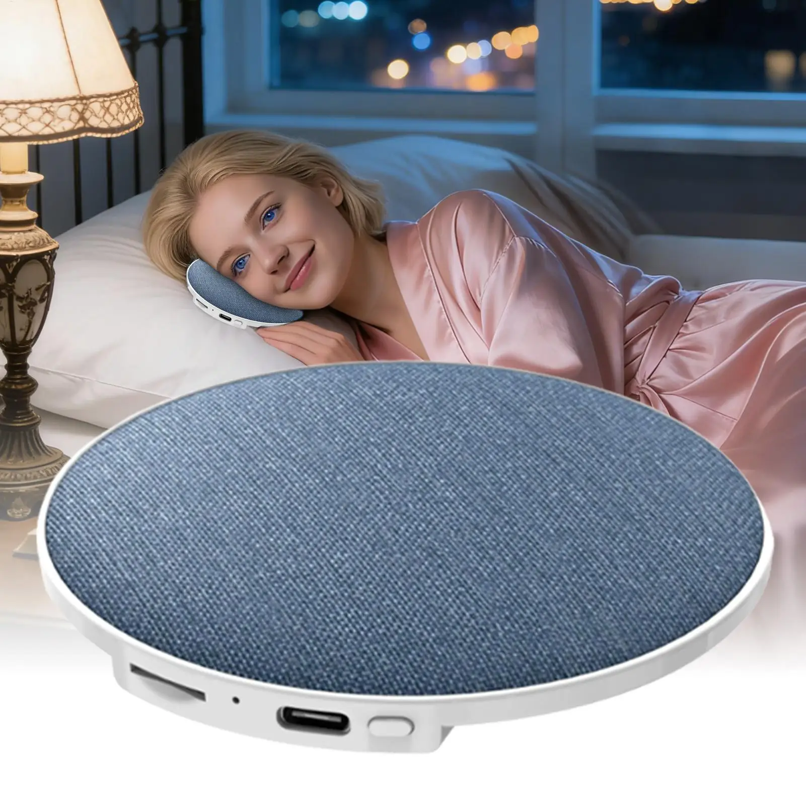 Mini Altavoz Inalámbrico Bluetooth para Debajo de la Almohada, Sonido Dinámico, Reproductor de Música, Equipo de Sonido para Dormir en Casa, para la Mesita de Noche