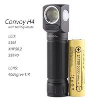 Convoy H4 SST40 519A XHP50.2 B35AM Multifunctional Flashlight Headlamp,21700 flashlight ,torch,type-c,with battery