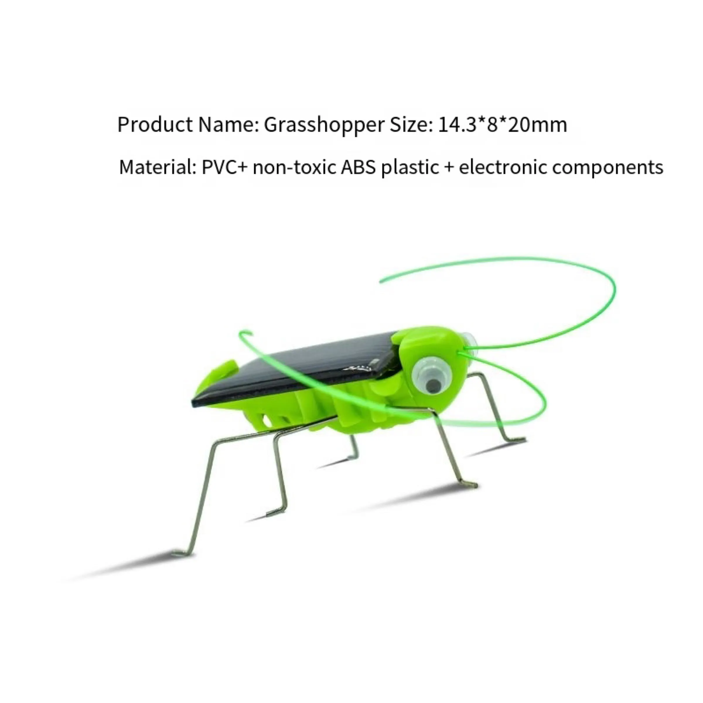 Juguete de saltamontes Solar rompecabezas niños regalo seleccionado simulación insecto regalo niños y niñas ciencia educación divertido juguete móvil chico