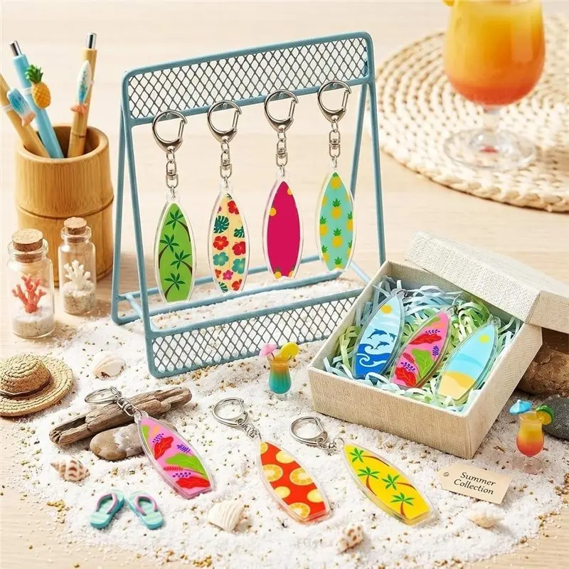 Beach Party Favor Keychain Key Chain Gift Hawaiian Keychains