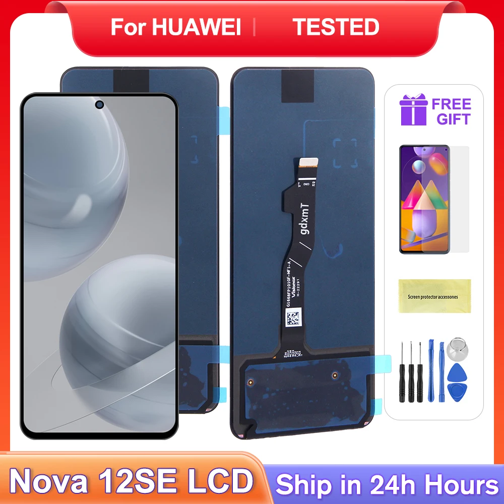 

Для HUAWEI Nova 12 SE для nova 12 SE 6,67 ''bne-LX1 ЖК-дисплей сенсорный экран дигитайзер в сборе Замена