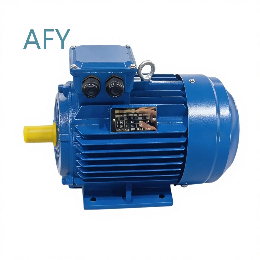 1HP 2HP 3HP 4HP 5.5HP 7.5HP 10HP AC Induction Motor 380V 6-Pole Three-Phase Motor for Corn Flour Mill