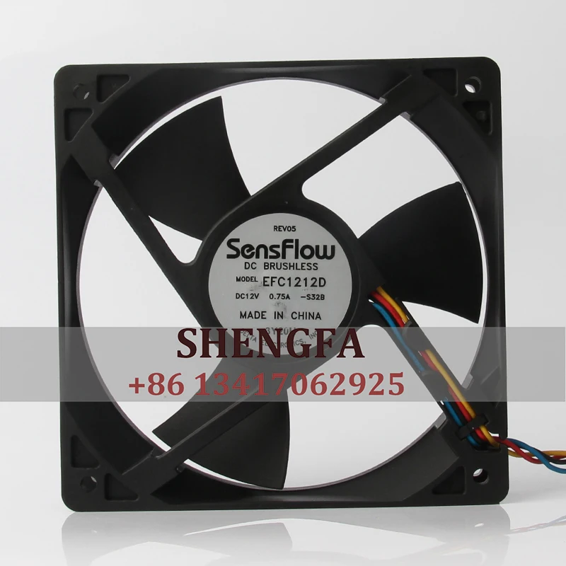 DELTA EFC1212D Case Cooling Fan 120X120X25MM 12V 0.75A 12CM Four-wire Intelligent Temperature Control