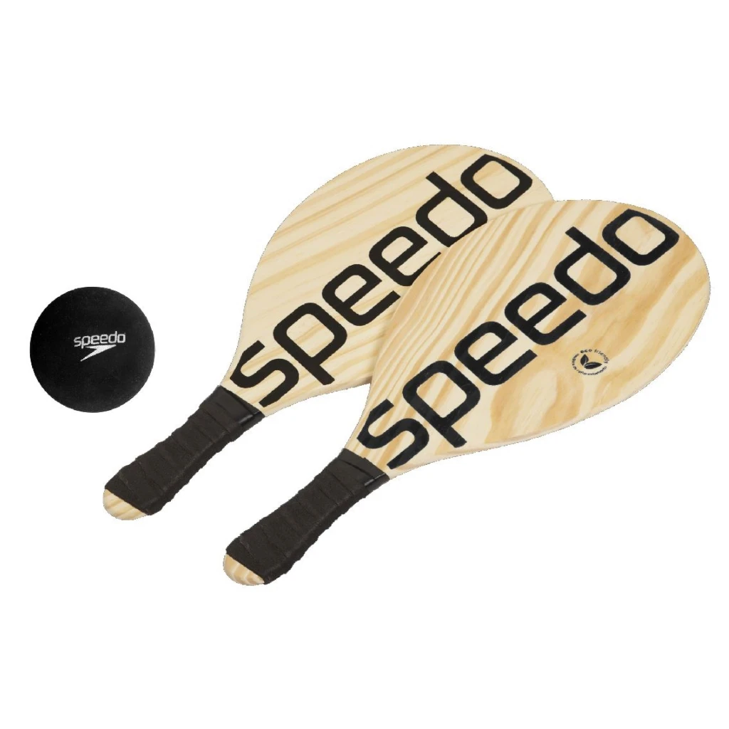 Beach Beach Beach Racquets Frescobol Speedo 2 Rackets and 1 Leisure Ball Kit